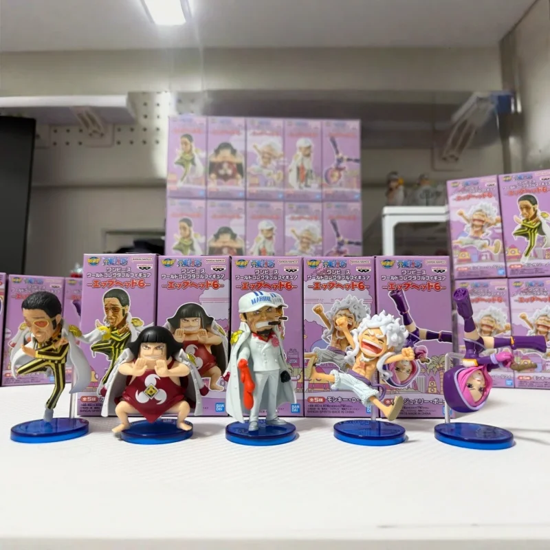 

Banpresto One Piece Wcf Egghead 6 Anime Action Figure 8cm Collectible Model Luffy Borsalino Sentoumaru Sakazuki Bonney Toys