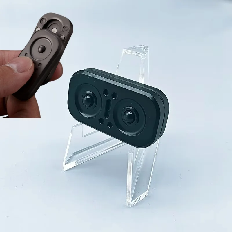 1 قطعة EDC البومة المغناطيسي المعادن تململ المنزلق دفع سبينر ضد الإجهاد لعبة اليد للكبار الإجهاد الإغاثة ADHD التوحد هدية #1