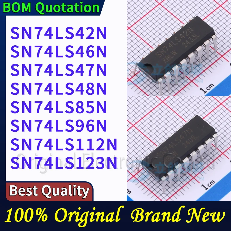 

5pcs/lot SN74LS42N SN74LS46N SN74LS47N SN74LS48N SN74LS85N SN74LS96N SN74LS112N SN74LS123N In stock Original High quality