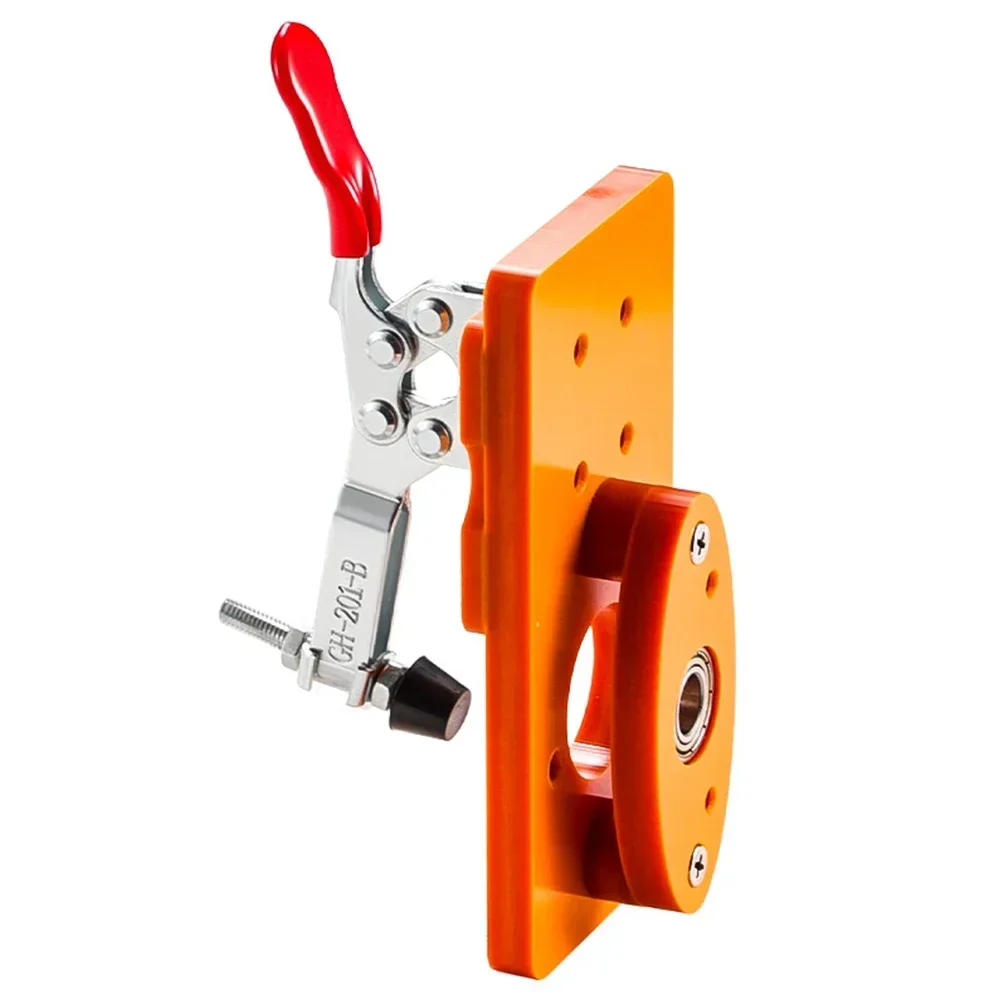 Door Hinge Drill Jig Cabinet Hinge Drill Guide DIY Tool Door Hinge Router Template Hole Opening Auxiliary Tool