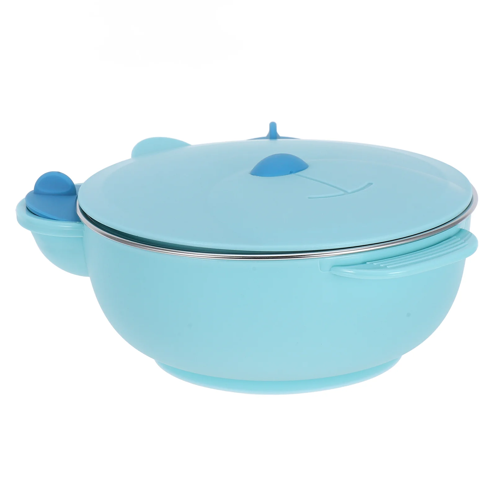 Suction Bowl Food Serving Practical Insulation with Sealed Lid Infants Kids Double Containers for