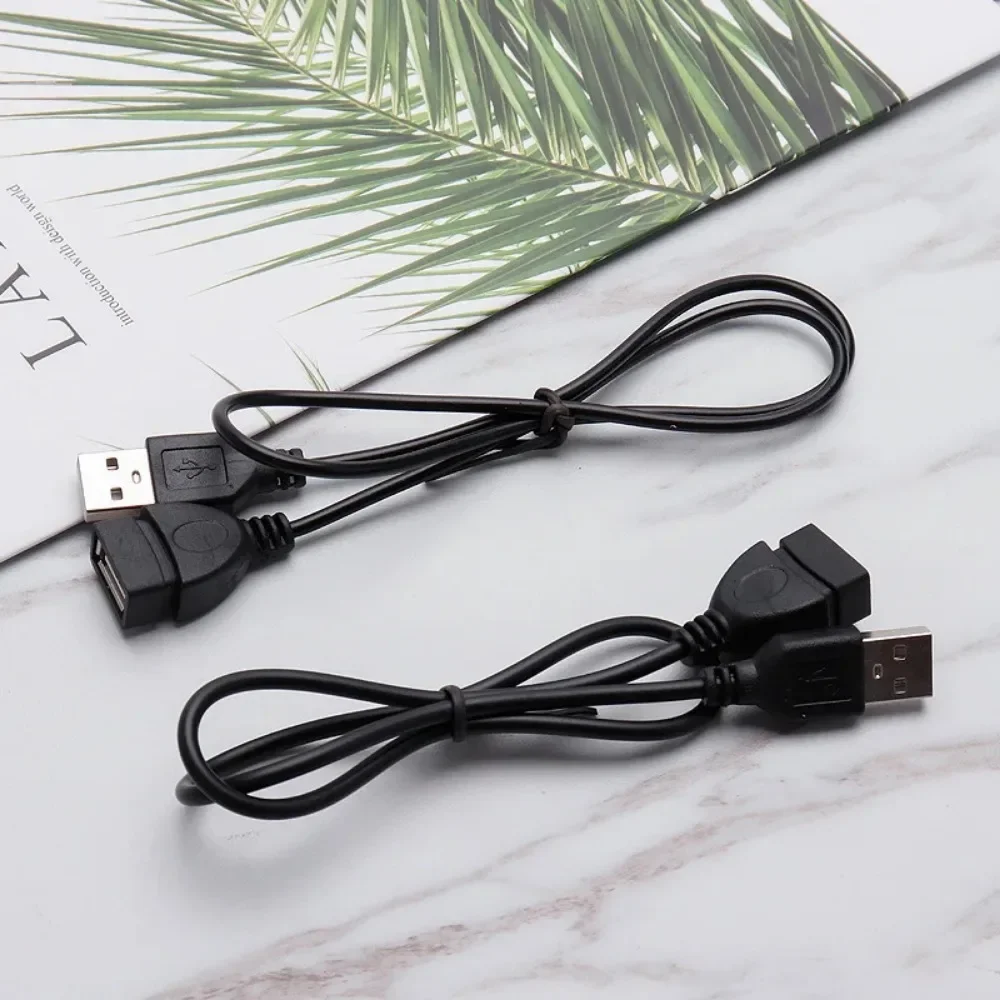 0.5 متر USB تمديد Cale USB ذكر إلى أنثى مزامنة البيانات تمديد وصلة كابل كابل USB للكمبيوتر المحمول لوحة المفاتيح الهاتف الكمبيوتر المحمول