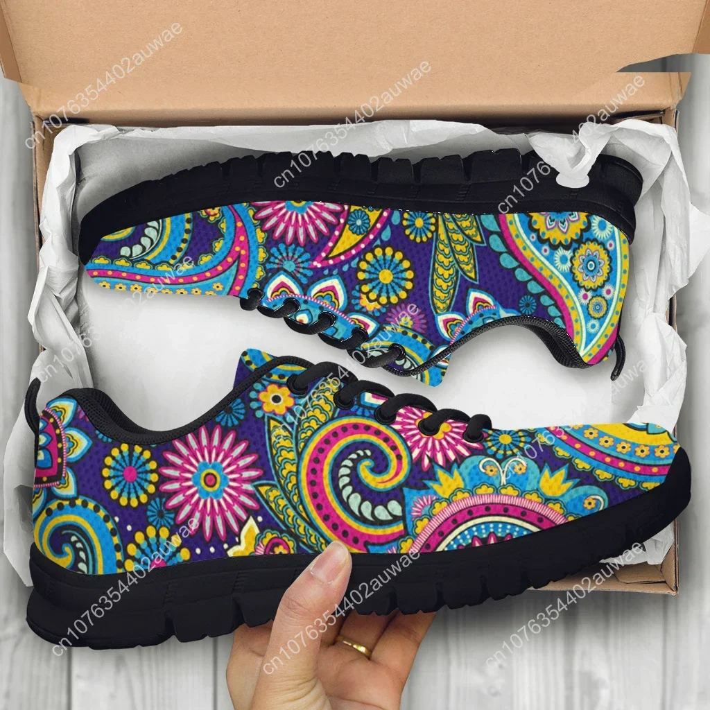 Sneakers Casual con stampa floreale Bohemia Mandala di marca per donna comode scarpe basse AF Femme Lace Up Zapatos