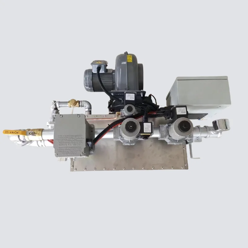 380V Dual Stage Automatic Fire Heater Linear Burner 345KW Stainless Steel Powder Coating Gas Burner For Natural Gas Source