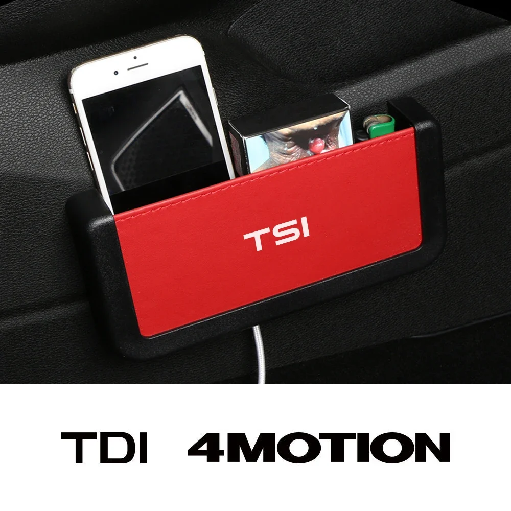 Car Paste Hanging Storage Box Case Car Interior Accessories For VW Volkswagen TSI TDI 4Motion Jetta Tiguan Touareg Beetle Arteon