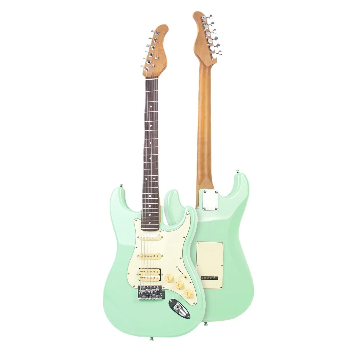 Single Single Double ST Electric Guitar Boxwood Premium Sense Entry Level Solid Wood 39 Inch Piano Rock Transparent