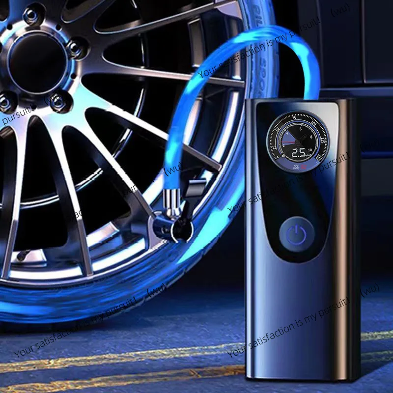 Handheld Car Air Pump Car 12v Universal Portable Tire Air Pump Silent Filling Twin Cylinder