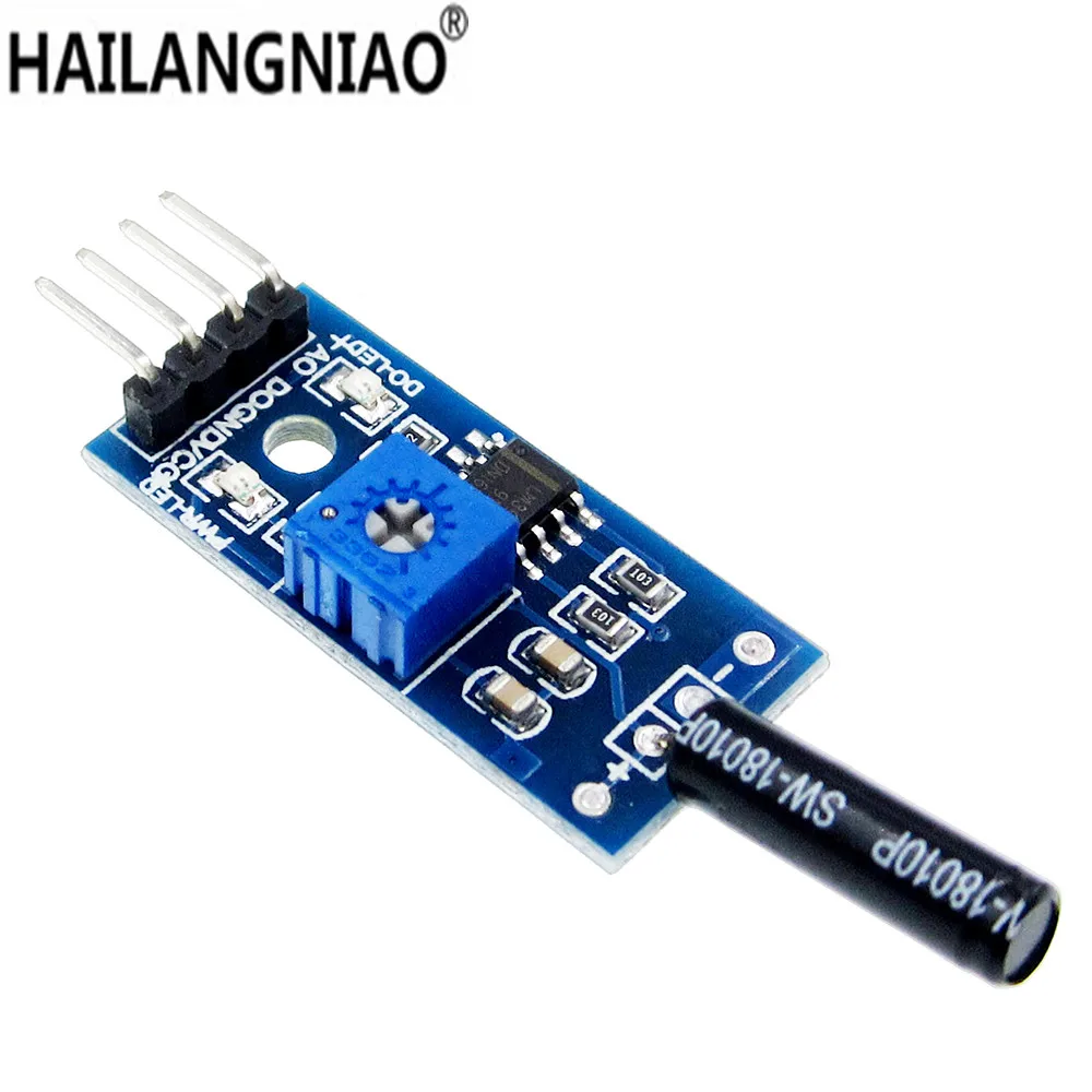 5pcs Vibration Sensor Module Normally Opened Type SW18010P Vibration switch alarm sensor module