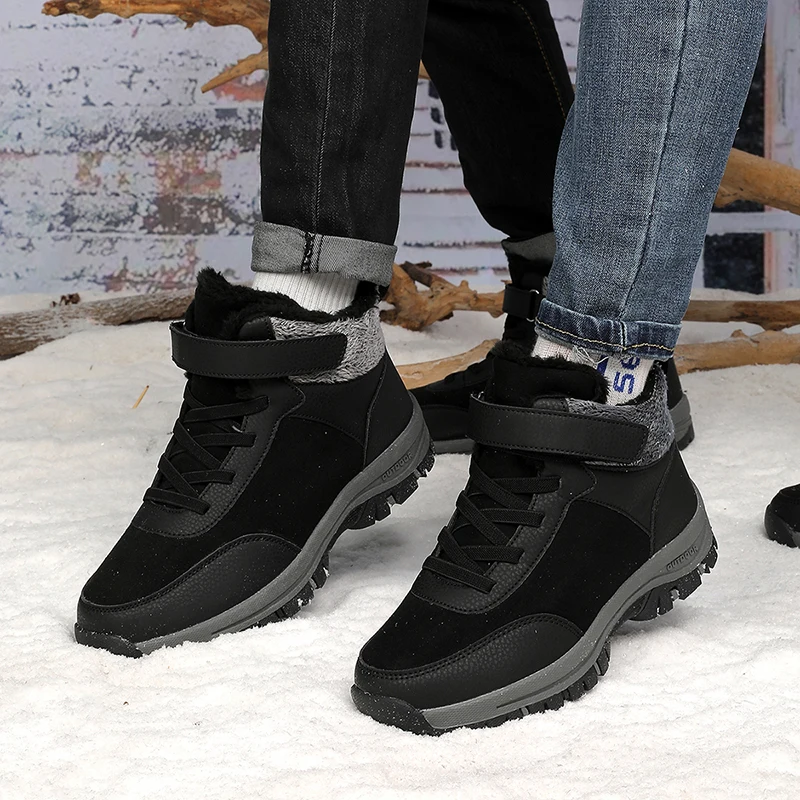 أحذية الثلوج الشتوية لعام 2025 للرجال، مبطنة بالفرو الصناعي، إصدار التسوق الجمعة السوداء، متينة، رائع؟
