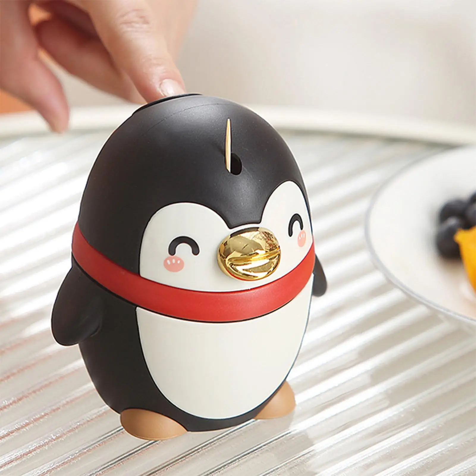 Creative Toothpick Storage Box Automatic Pop-up Toothpick Box Home Living Room Dining Room Push-type Toothpick Holder