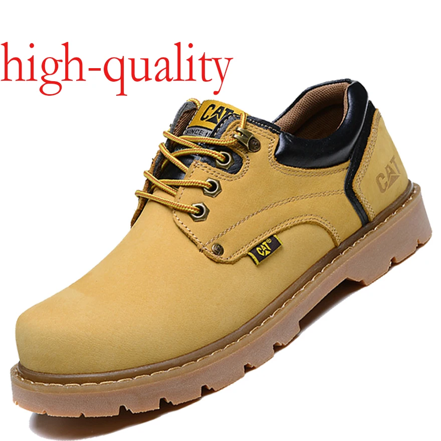 New men\'s work shoes, High-quality leather casual shoes, Outdoor sports casual shoes, classic Oxford leather shoes, Hiking shoes