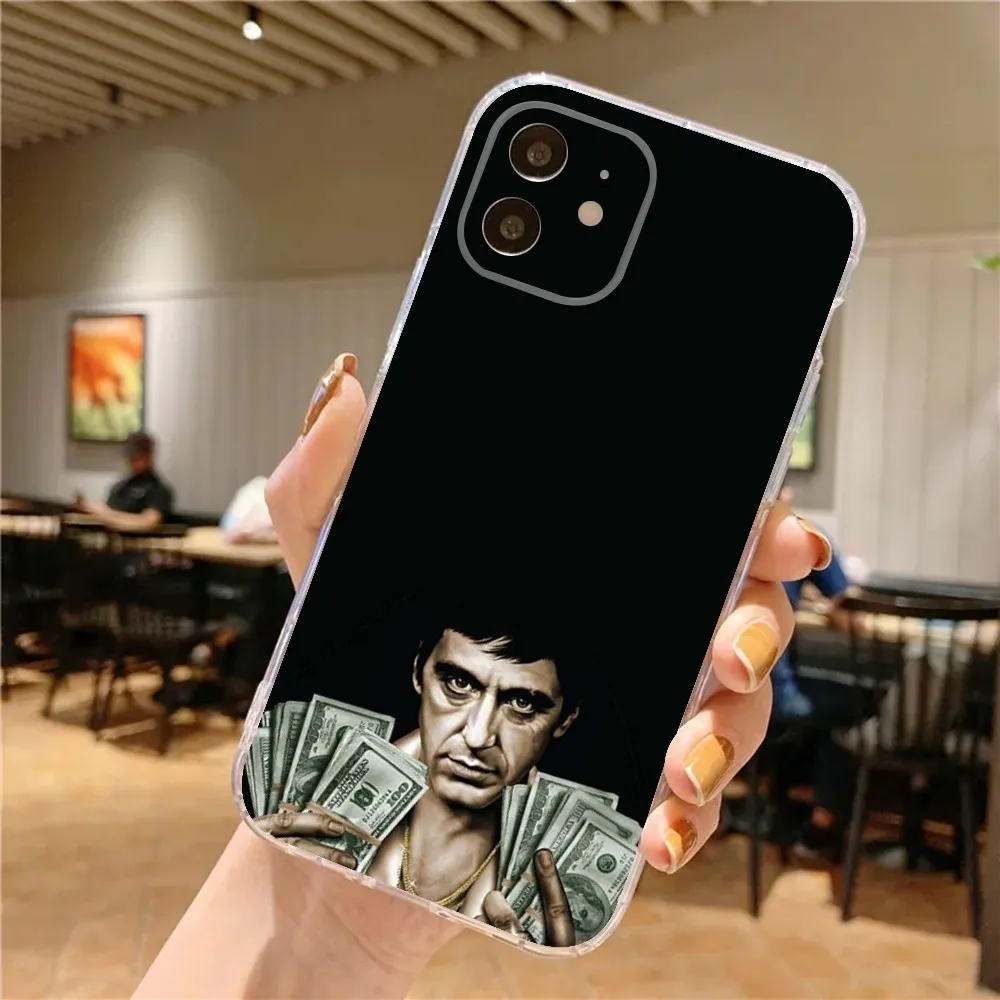 Scarfaces The World Is Yours Phone Case For iPhone 15,14,13,12,11 Plus,Pro,Max,XR,XS,X,7,8 Plus,SE,Mini Transparent Silicone