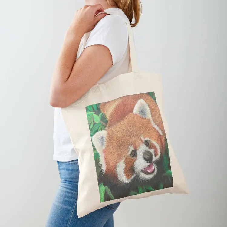 

Red Panda Tote Bag Big bag women Shopper handbag women bag tote bags aesthetic