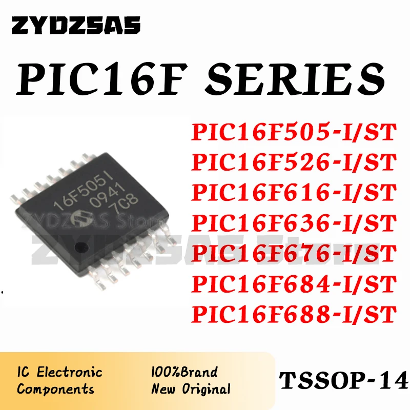 5PCS/LOT PIC16F505 PIC16F526 PIC16F616 PIC16F636 PIC16F676 PIC16F684 PIC16F688 PIC16F PIC IC MCU Chip