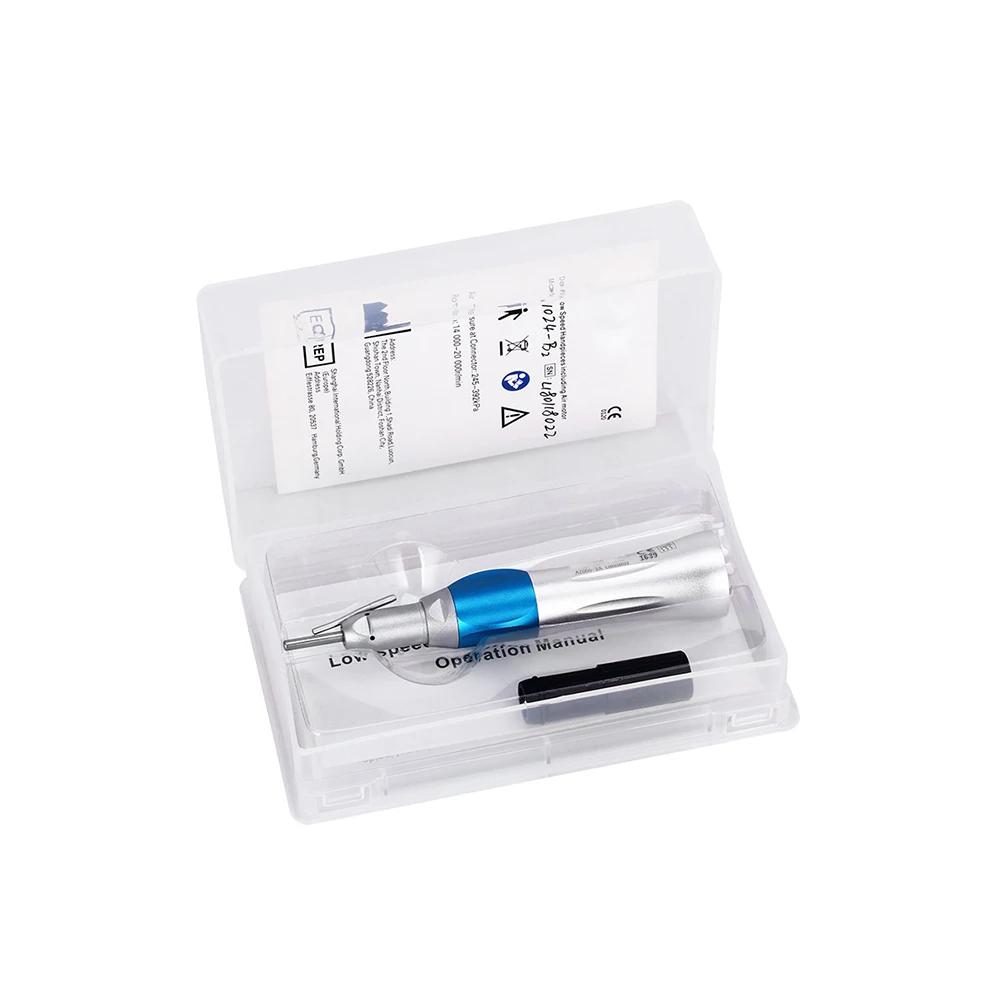 AZDENT Dental 1:1 Surgical Straight Handpiece AZ005-2A Low Speed E Type Connect With External Irrigation Pipe Dentistry Tool