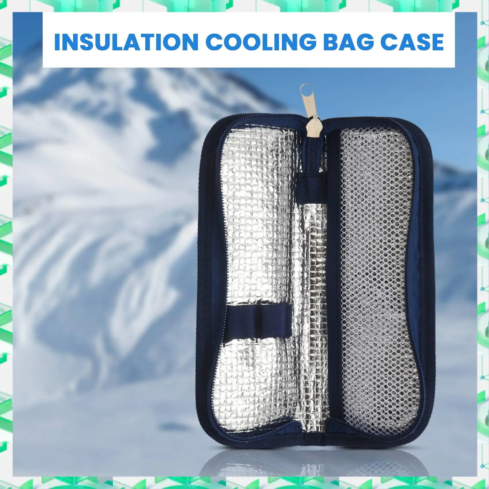 

FIZP Insulin Cooler Travel Case Diabetic Medication Organizer Cooler Bag