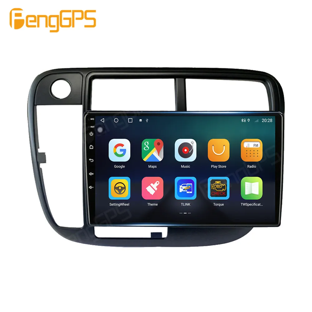For Honda Civic 1995-2000 LHD Android Car Radio 2Din Stereo Receiver Autoradio Multimedia Player GPS Navi Head Unit Screen