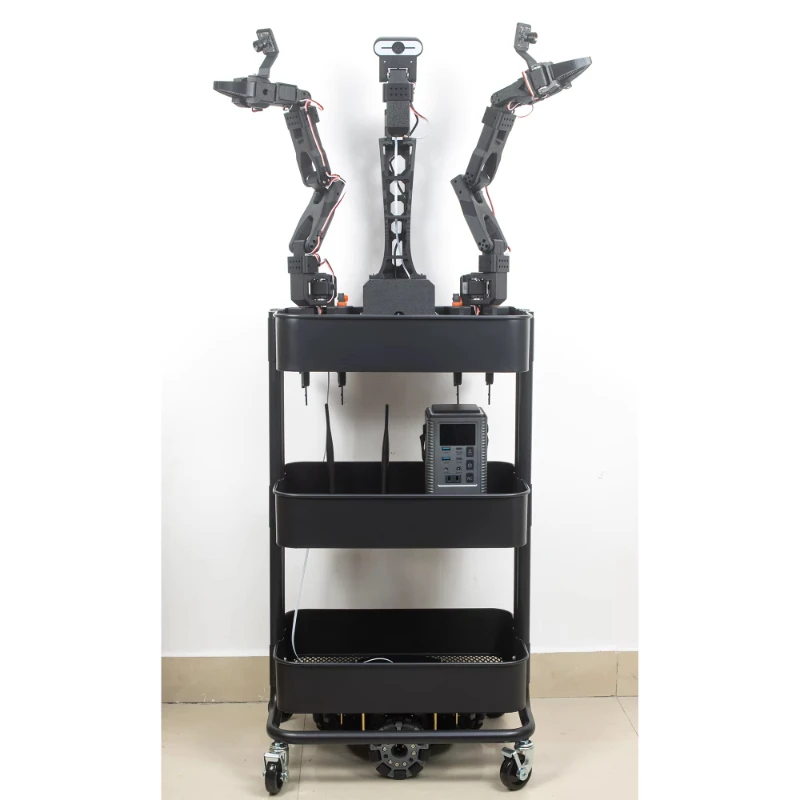 

The mobile robot model embodies an intelligent robotic arm