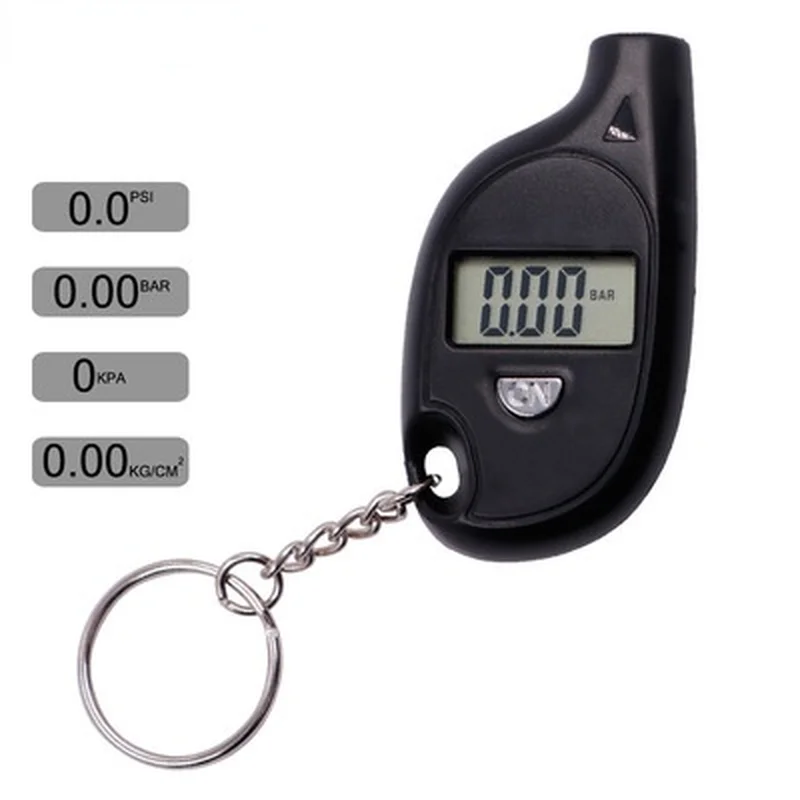 แบบพกพารถดิจิตอลเครื่องทดสอบความดันยางรถจักรยานยนต์ Auto ยาง Air Meter LCD จอแสดงผล Procession เครื่องมือ3-150 PSI ความปลอดภัย