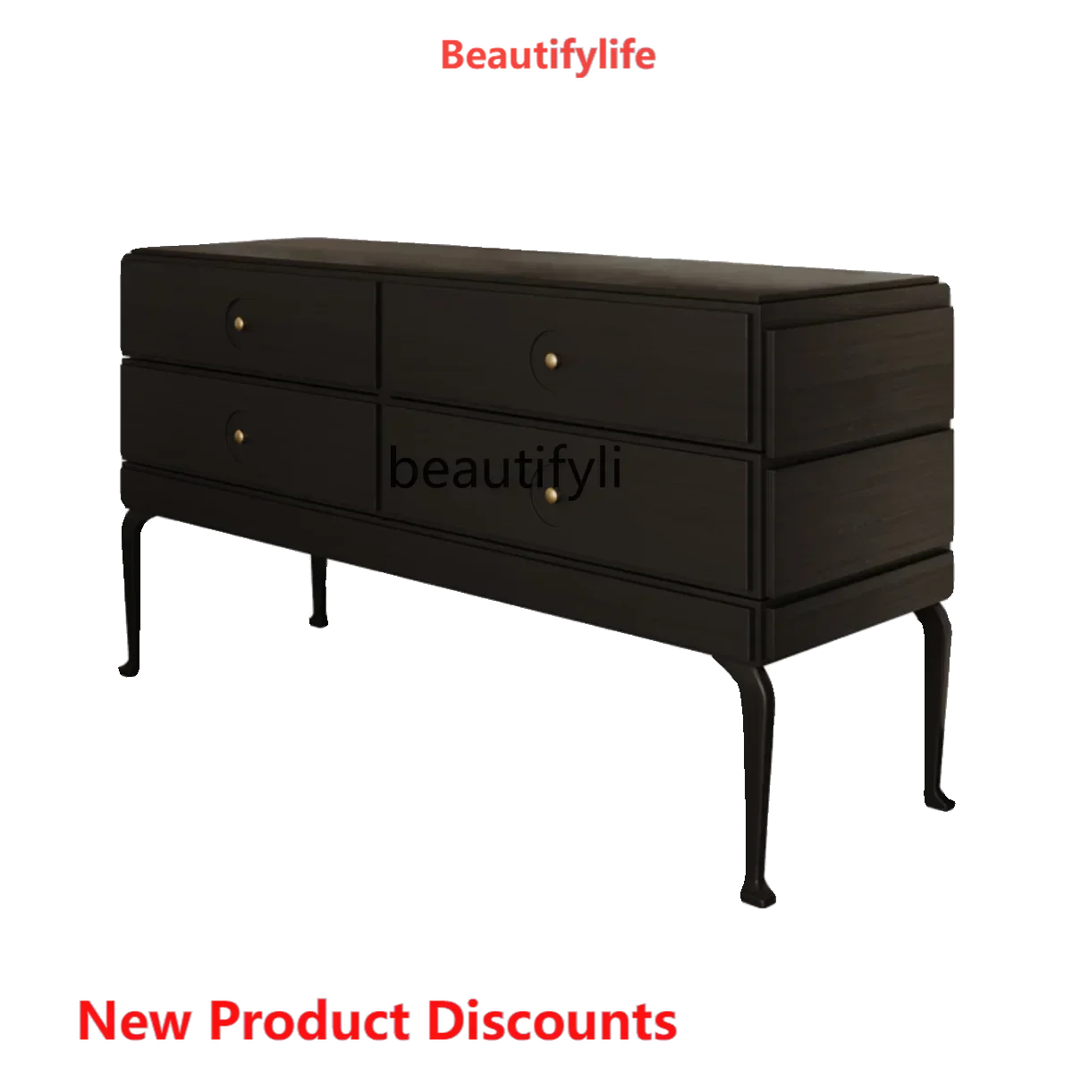

S American porch cabinet modern simple home living room locker French retro wall storage chest