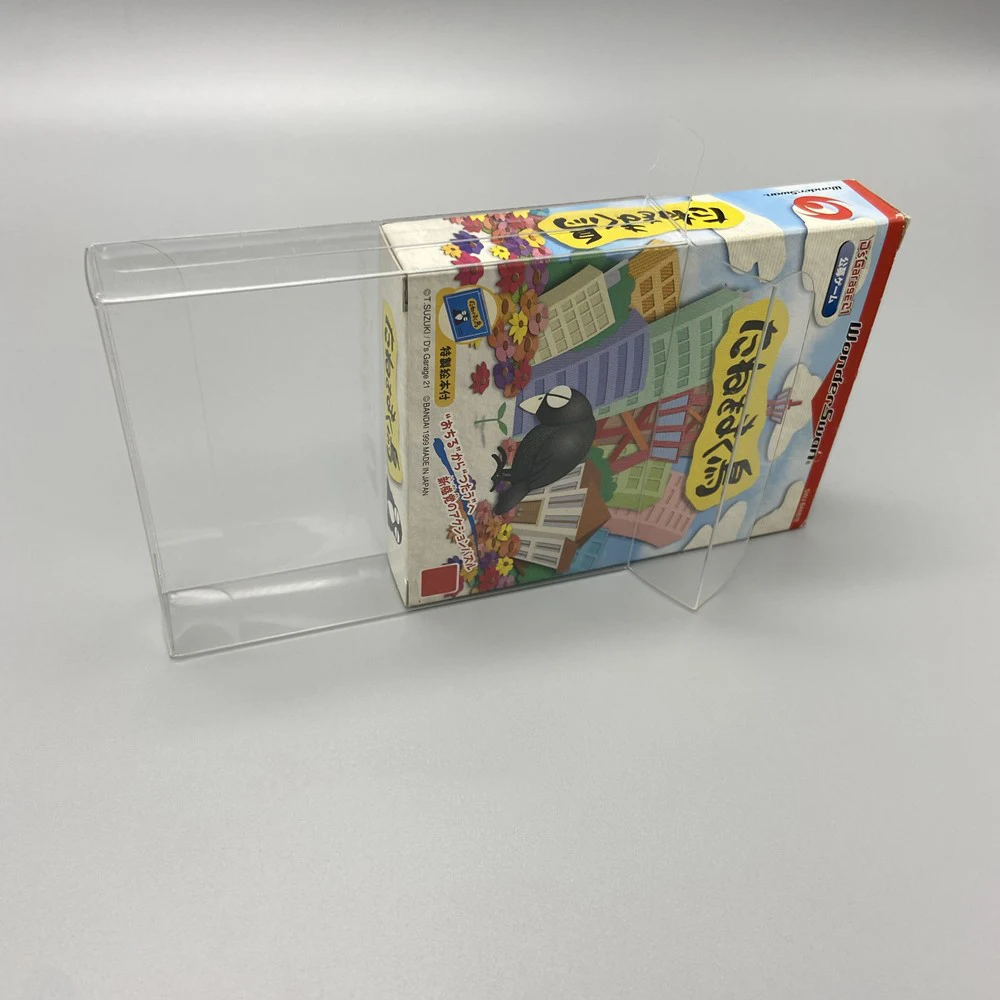 5 Box Protector For The WONDER SWAN  Video Game Bandai  Clear Display Case Collect Box