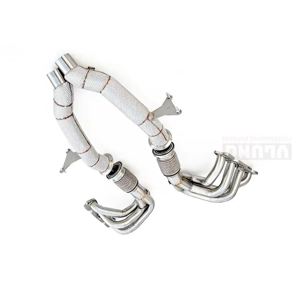 

Выпускной коллектор из нержавеющей стали с теплозащитным экраном для Ferrari 458 V8 4.5L 2009-2015, высокопроизводительный выпускной коллектор