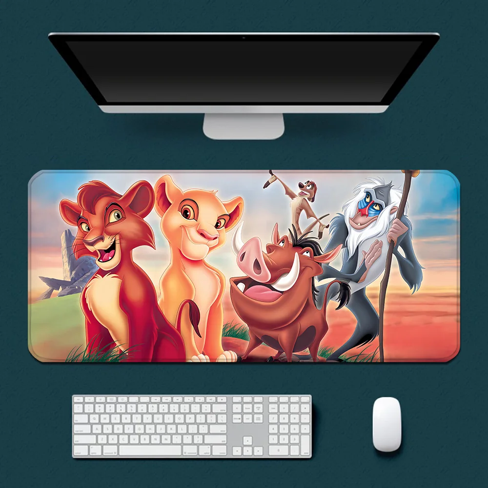 Funny Disney The Lion King Mousepad HD Printing Computer Gamers Locking Edge Non-slip Mouse Pad XXL90x40cm Keyboard PC Desk Pad