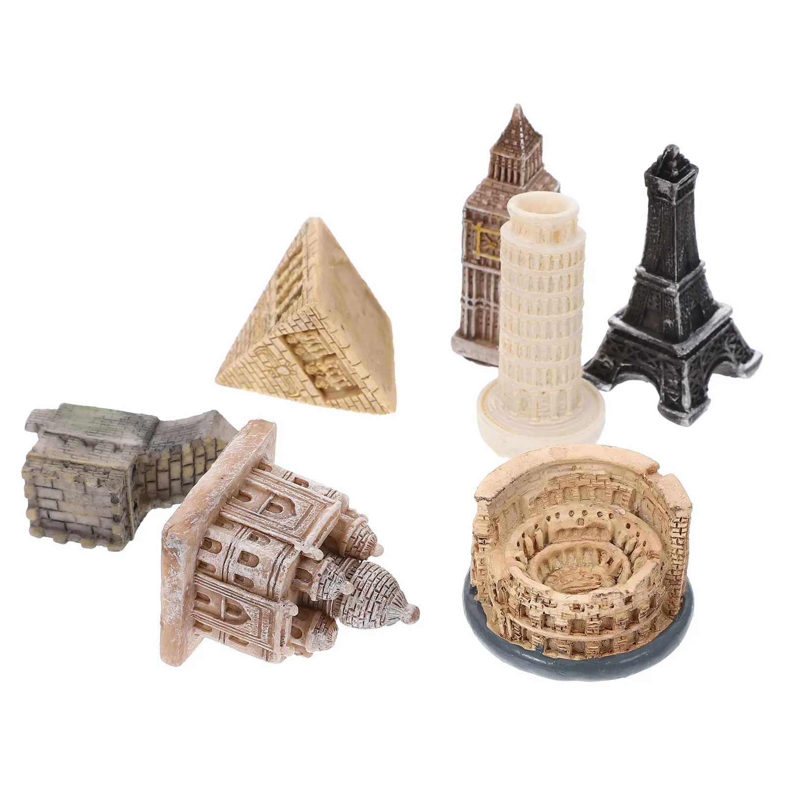 

7Pcs Miniature Roman Statues Detailed Ancient Building Decor for Home Fish Tank Aquarium Landscape Historical Fish Aquarium
