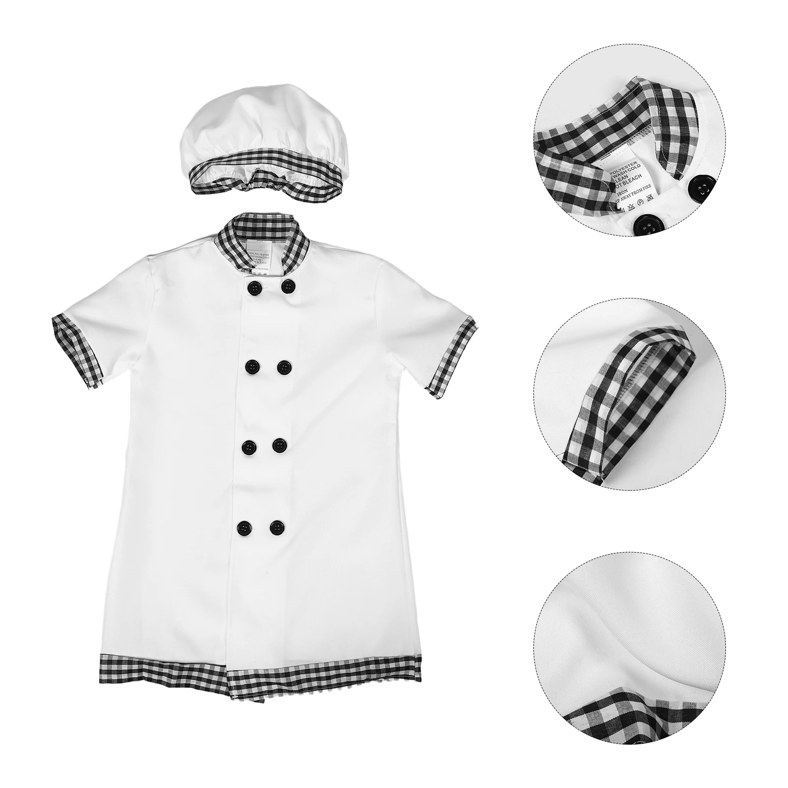 

Children Chef Role Play Costume Set Realistic Details Comfortable Material for Stage Performance Pretend Play