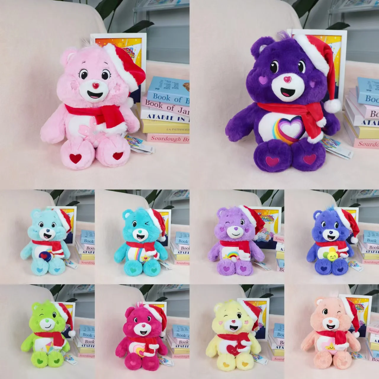 

Care Bears Christmas Bear Plush Toys Cartoon Animals Bear Stuffed Soft Dolls Toys Gift Homedecor Christmas Party Plush Toys
