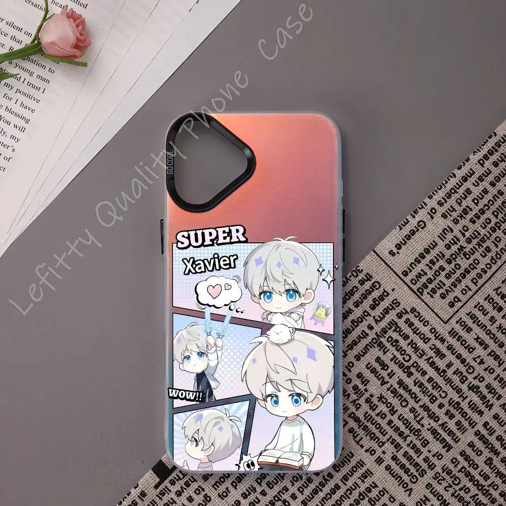 

Love And Deepspace Game Phone Case For IPhone 16 15 14 13 12 11 Pro Max Matte Aurora Multicolor Laser Metallic Gradient Funda