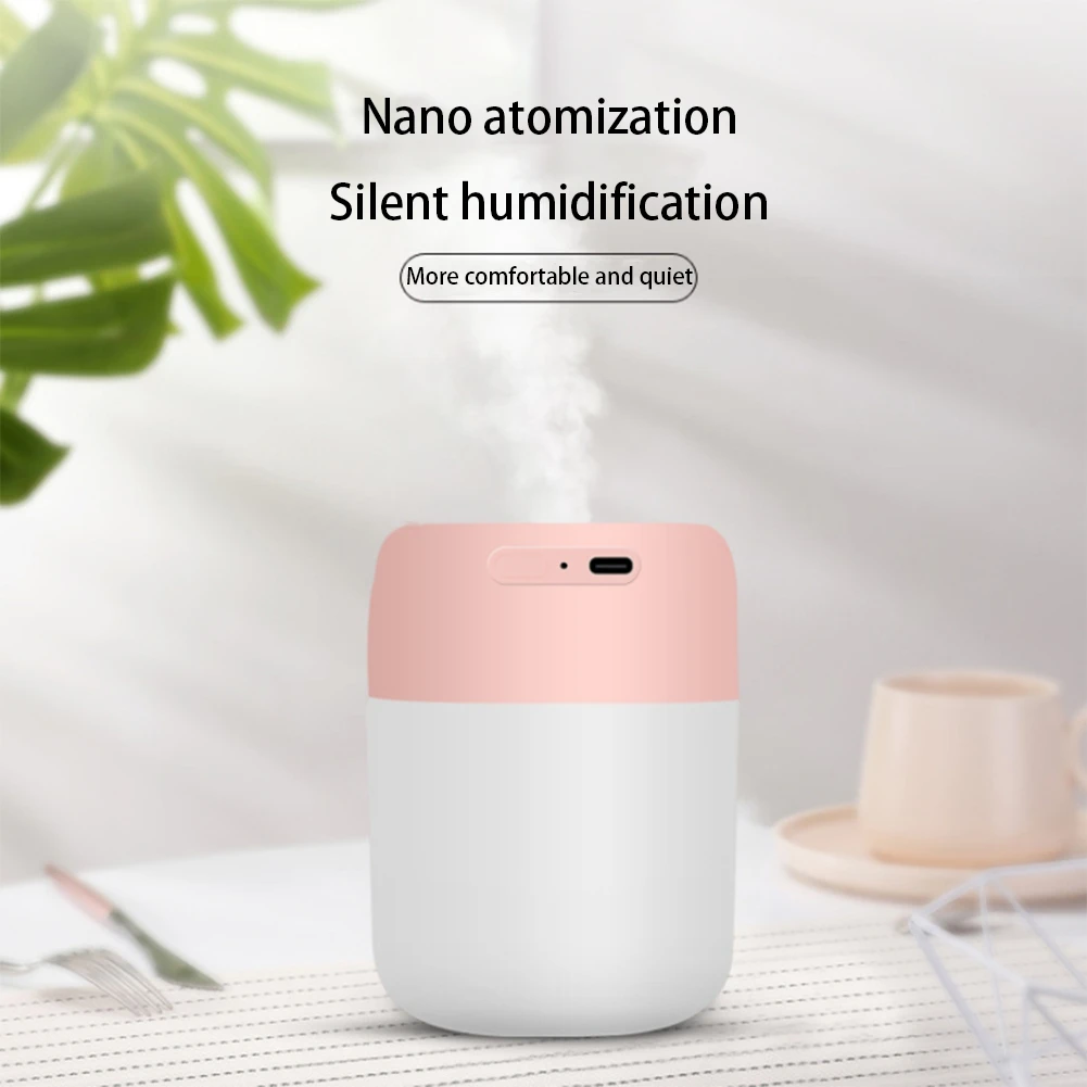 popular Mini Air Humidifier 220ML Aroma Essential Oil Diffuser Super Quiet USB Fogger Mist Maker for Home Car Pink