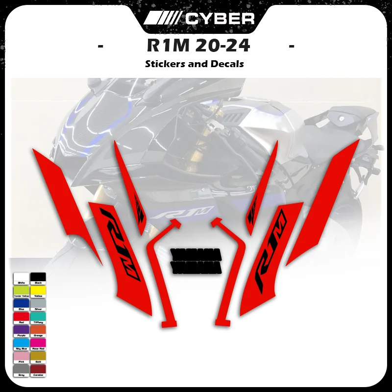 For YAMAHA R1M 2020 2021 2022 2023 2024 YZFR1M 2023 New Motorcycle Fairing Shell Custom Decal Sticker Full Vehicle Sticker