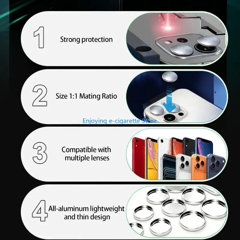 Precisely Phones Reparatur-Objektivschutz-Set für die Modelle Phone X bis 17, Kameraabdeckung, blendfreies und hitzebeständiges – Detail 5