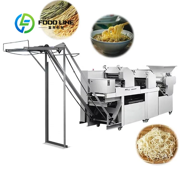 مصنع استخدام عملية الغذاء مجعد رقيقة مستديرة المعكرونة ماكينة ضغط العجين آلة صنع المعكرونة الأوتوماتيكية #3