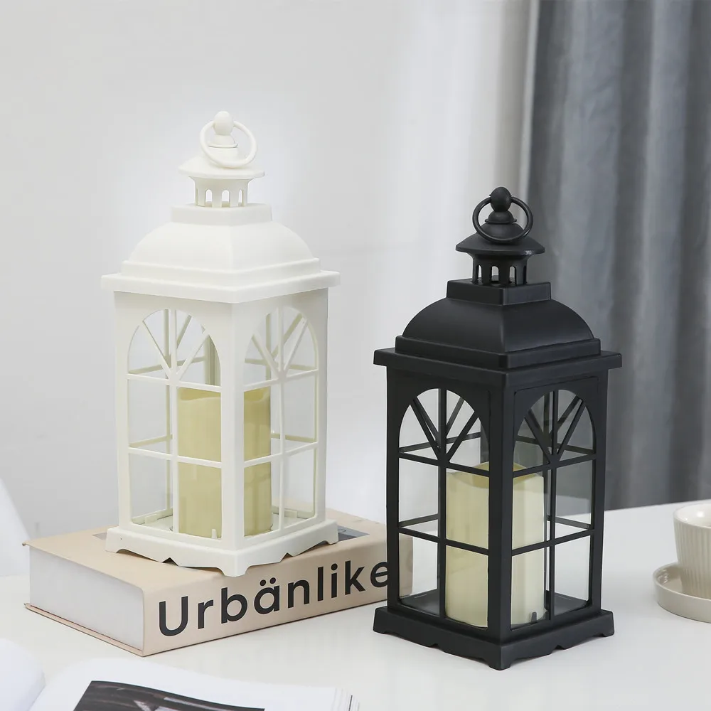 Adornos de decoraciones de boda de luces de vela electrónicas LED de estilo europeo