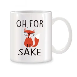 Oh For Fox Sake Mugs For Coworkers Boss Employee Birthday Gifts Novelty Coffee Ceramic Tea Cups White 11 oz