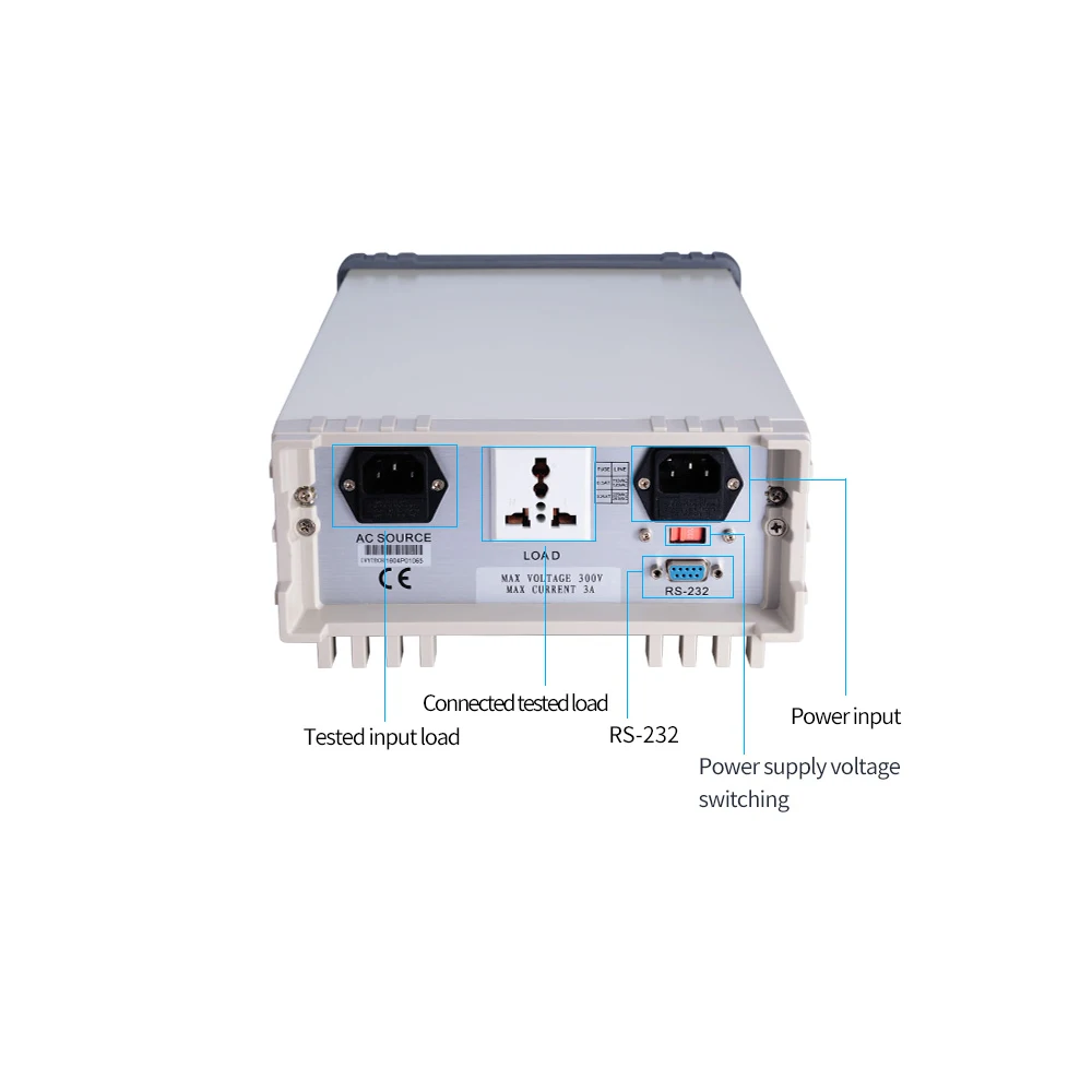 MATRIX 300V 10A 3000W RS232 Interface High-precision Desktop Power Meter MPM1010 Input Voltage 110V Or 220V