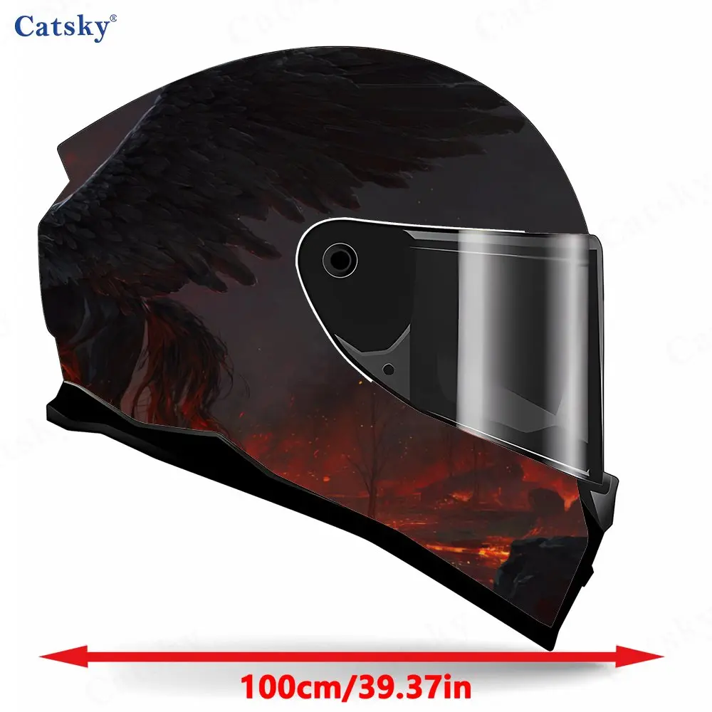 Helmet stickers , PVC Material Multifunctional Helmet Stickers, Scratch-Resistant & Fade-Proof, Easy to Stick No Residue, Wear-R