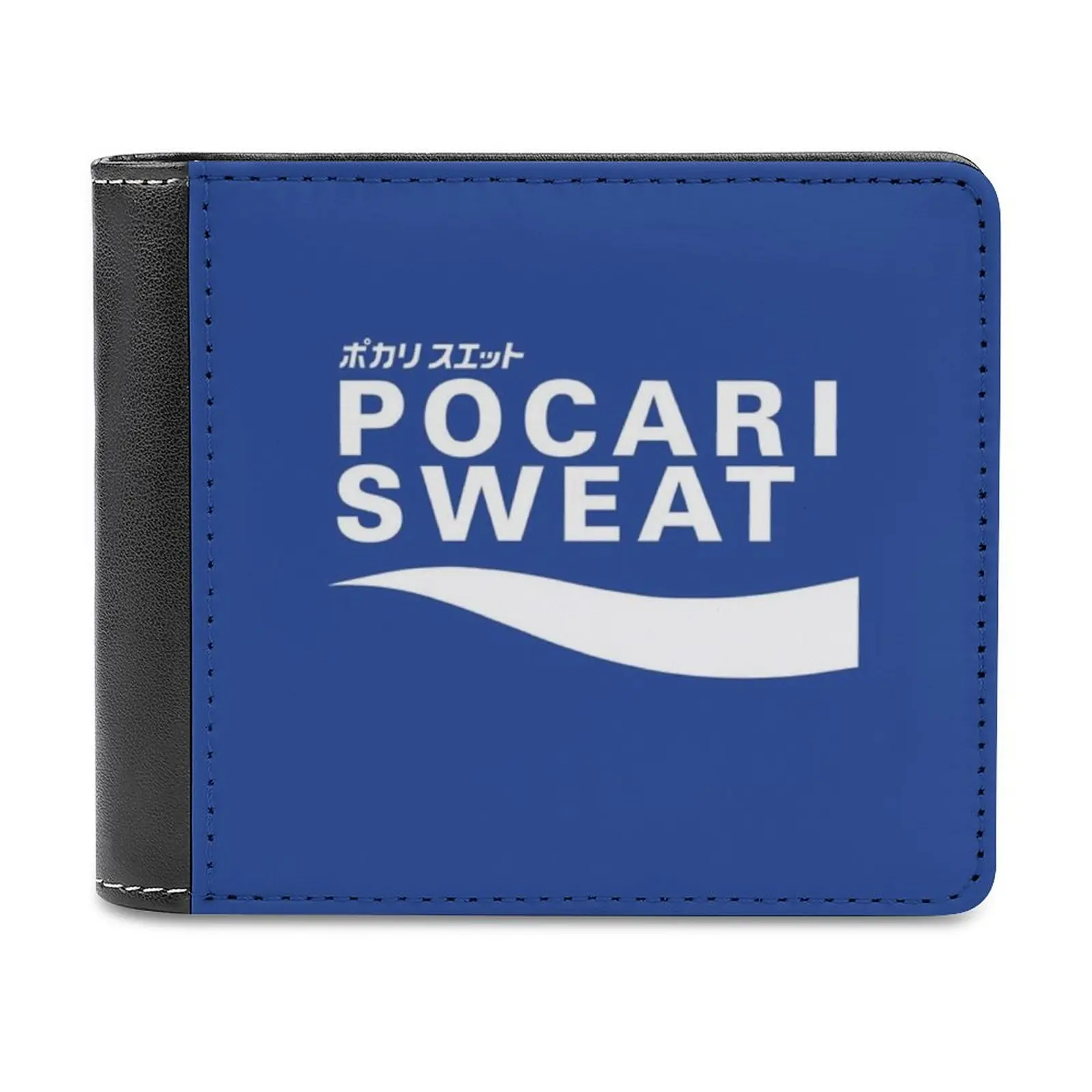 

Pocari пот на синем фоне мужской кошелек для отдыха и путешествий легкие портативные кошельки короткий стильный мужской кошелек Pocari Japan