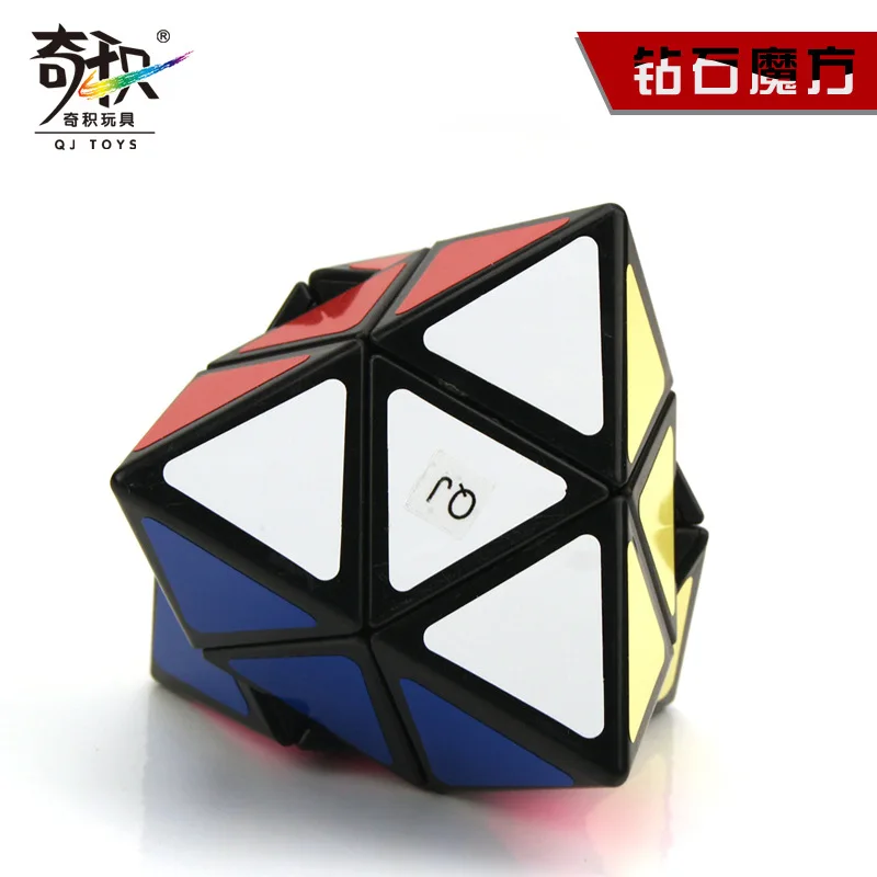 QiJi Diamond Magic Cube QJ Skewbed Cubo Magico Professional Neo Speed Cube Puzzle Antistress Toys For Children