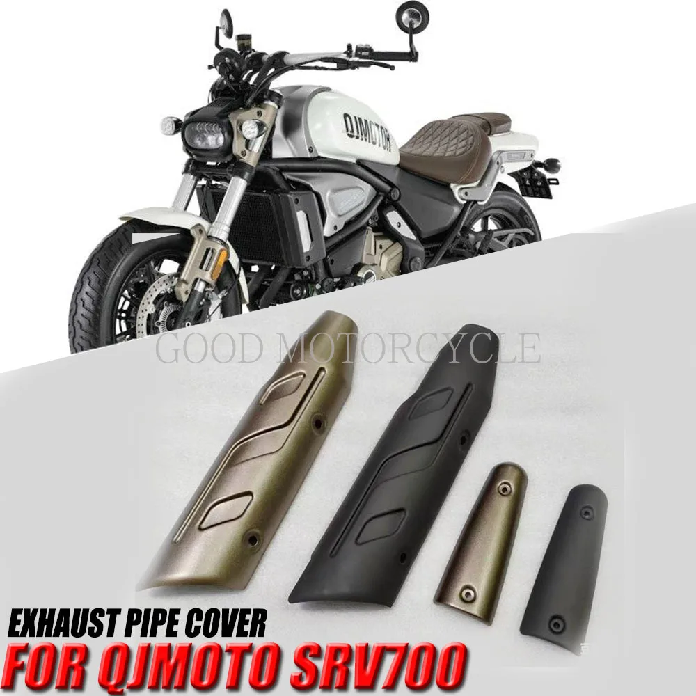 

New For QJMOTO SRV700 700SRV 700 SRV Exhaust Pipe Cover Muffler Cylinder Elbow Decorative Cover Anti scalding Plate