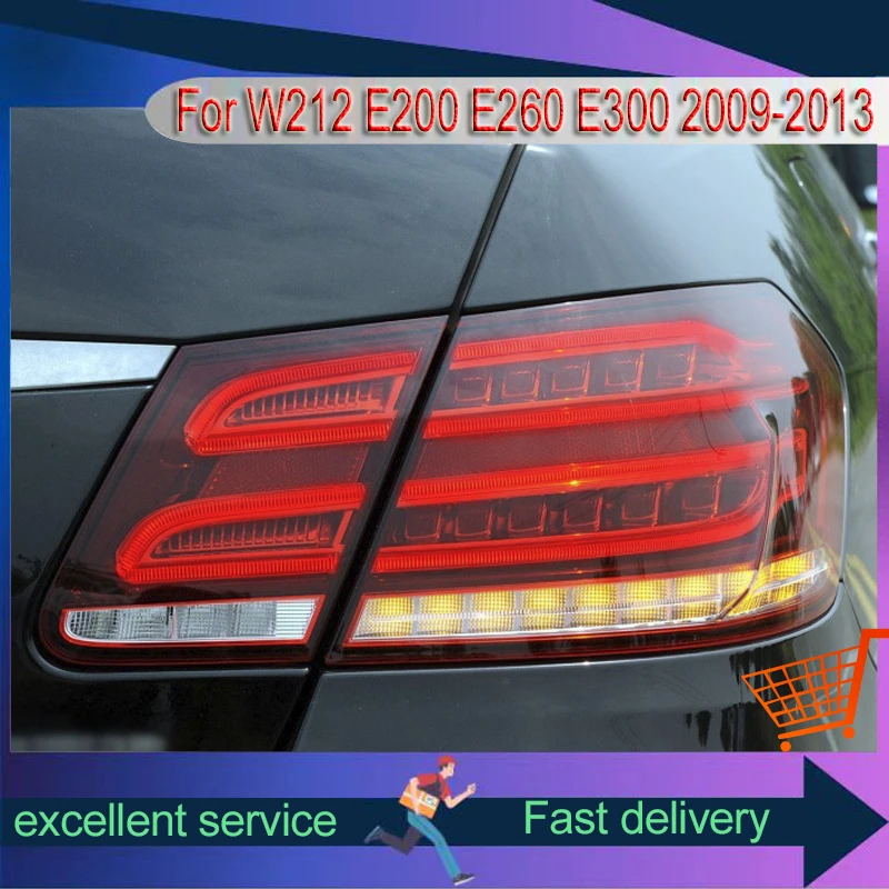 

Авто задний фонарь для Mercedes Benz W212 E200 E260 E300 2009-2013, новый стиль, светодиодный стоп-сигнал DRL, модифицированный обновленный задний фонарь в сборе