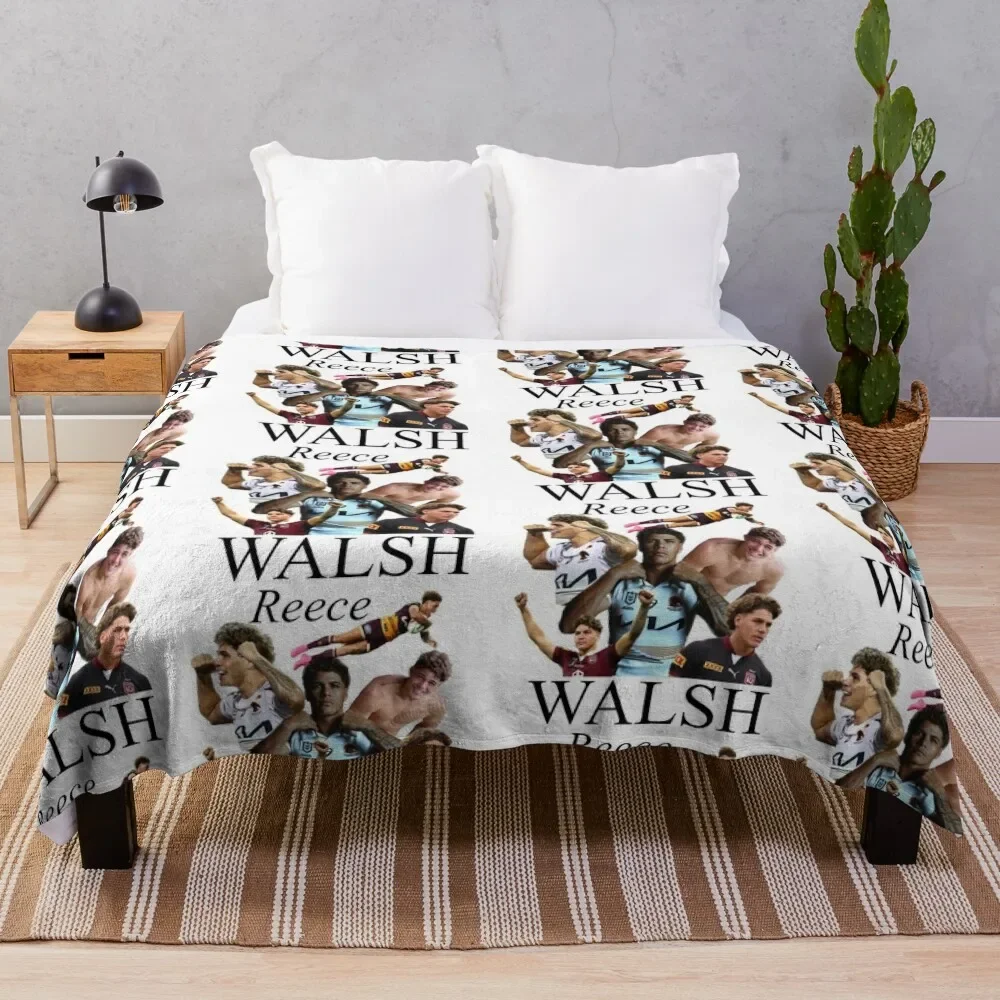 

Reece Walsh collage Throw Blanket Warm Accent Blanket for Living Room Decoration