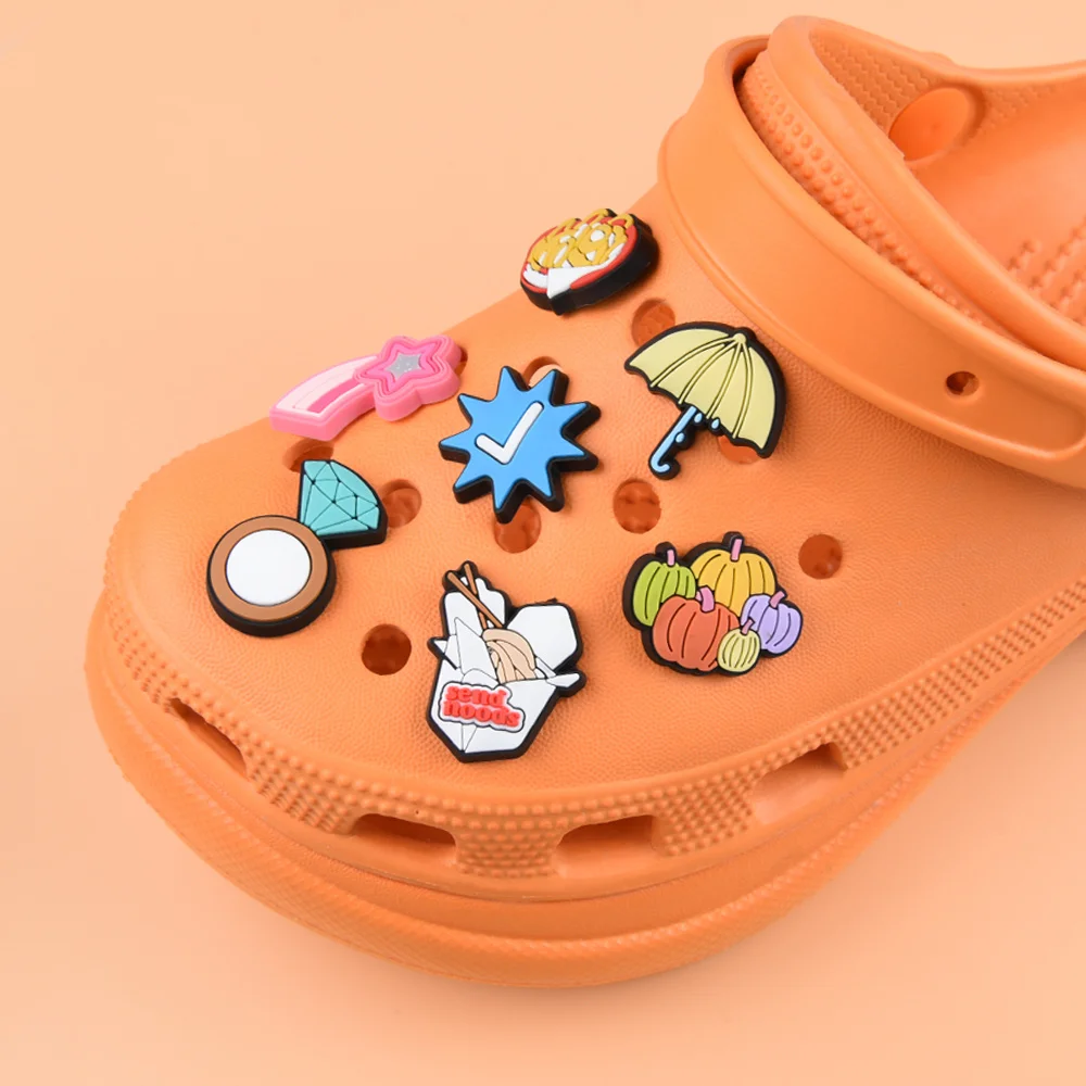 Hot Sale Kid's Shoe Charms Colorful Letter Flower Shoes Decorations Honey Mama Self Wristband Accessories You Are On Mute