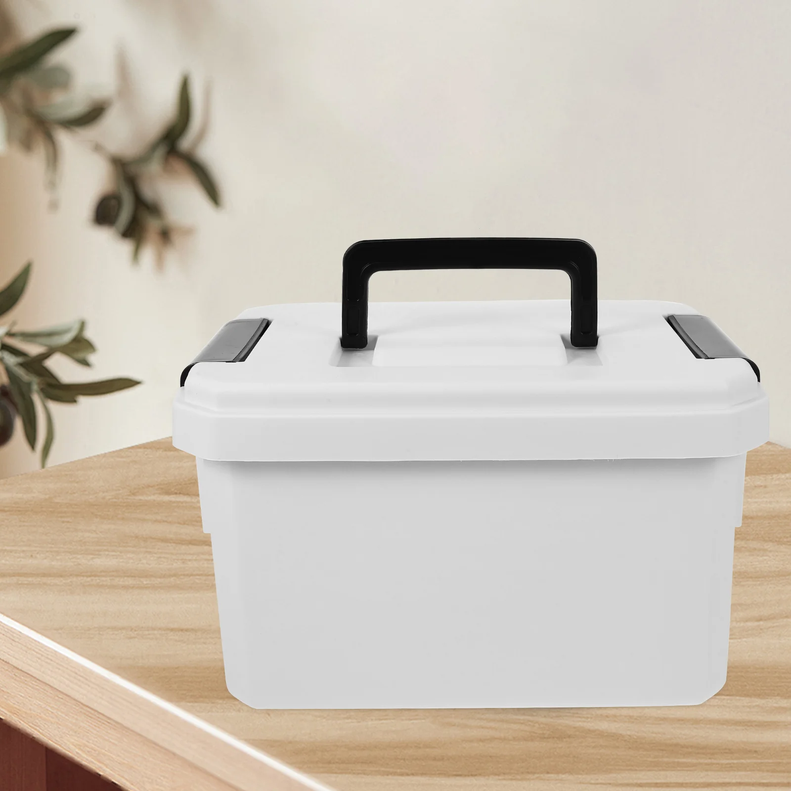 صندوق دواء بطبقة مزدوجة حافظة طبية محمولة شديدة التحمل لتخزين أدوات الطوارئ والمكتب المنزلي مقاومة للماء والغبار ومتعددة #1