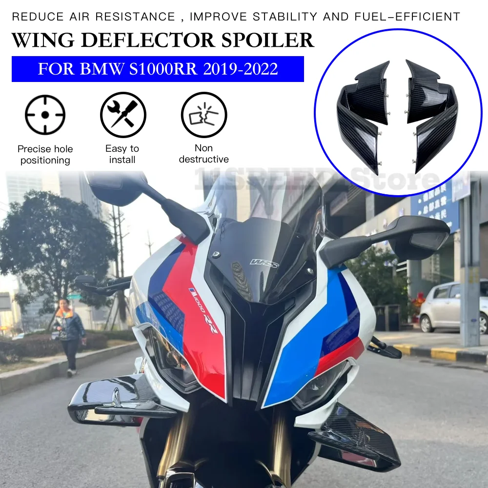 Winglet Aerodynamic Wing Deflector Spoiler for BMW S1000RR S1000 RR 2019-2022 Motorcycle accessories Fairing Side Winglekit