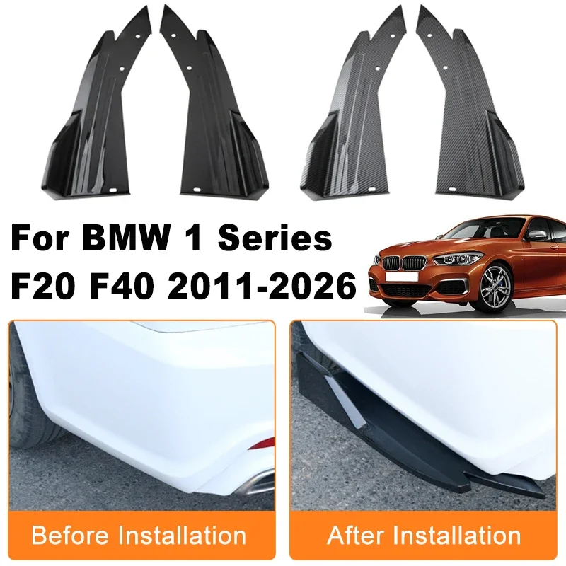 

Car Rear Bumper Spoiler Lip Diffuser Side Skirt Splitter Wrap Angle Anti-Crash Protection For BMW 1 Series F20 F40 2011-2026