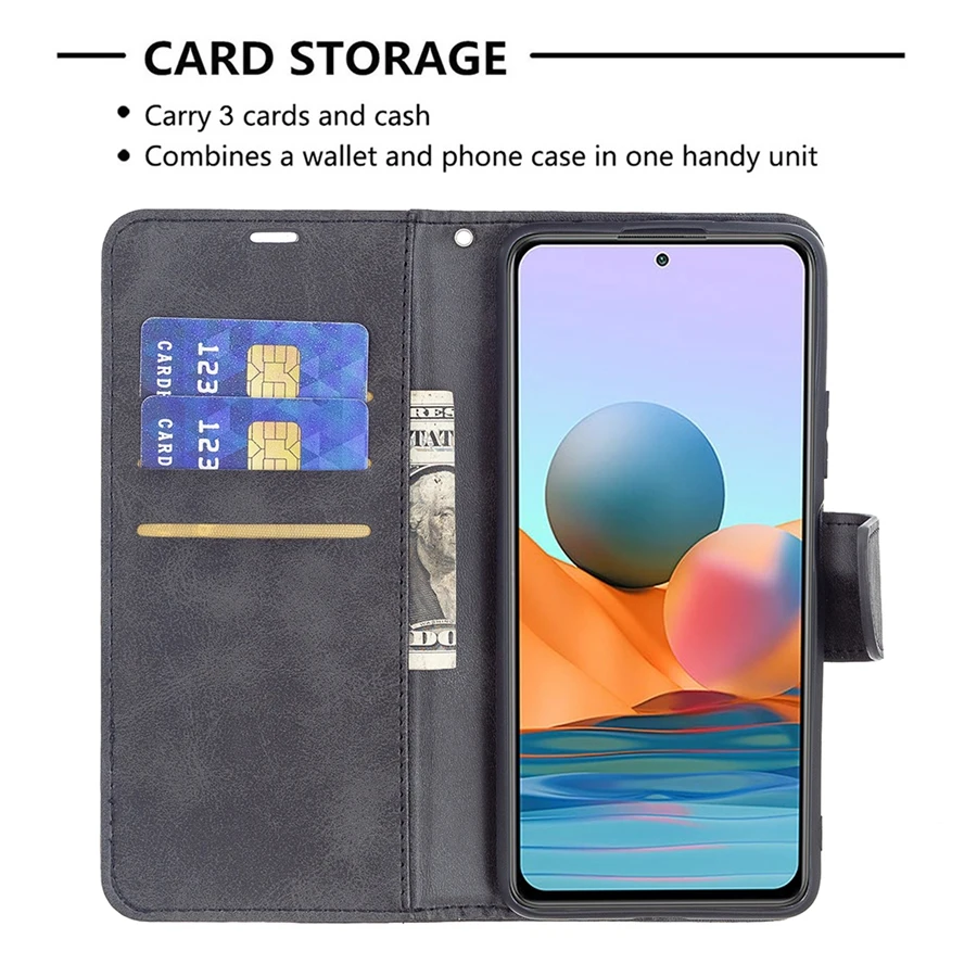 Wallet Leather Flip Case For Xiaomi Redmi 12 12C 10C 9A 9C Note 12S 12 Pro 11 Pro 11S 10 Pro 9 Pro Poco X5 Pro 11T 12T 13 Lite view 2