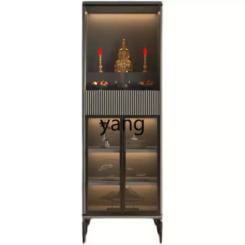 CX new Chinese vertical cabinet light luxury minimalist Buddhist shrine entrance Buddhist cabinet Buddhist shrine for platform